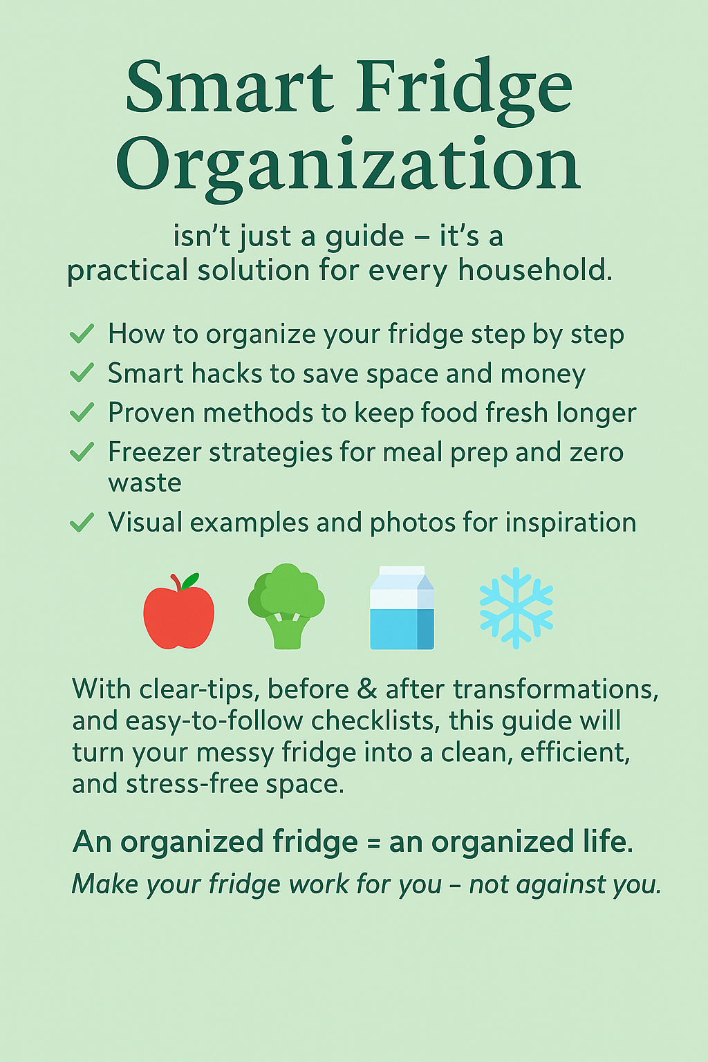 Smart Fridge Organization – The Complete Guide to Save Space, Money & Keep Food Fresh